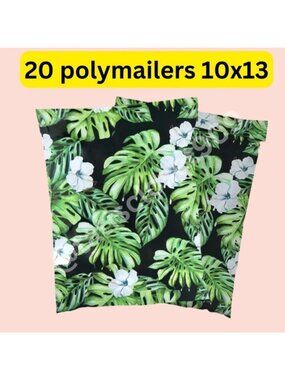20 Pack Floral Poly Mailers